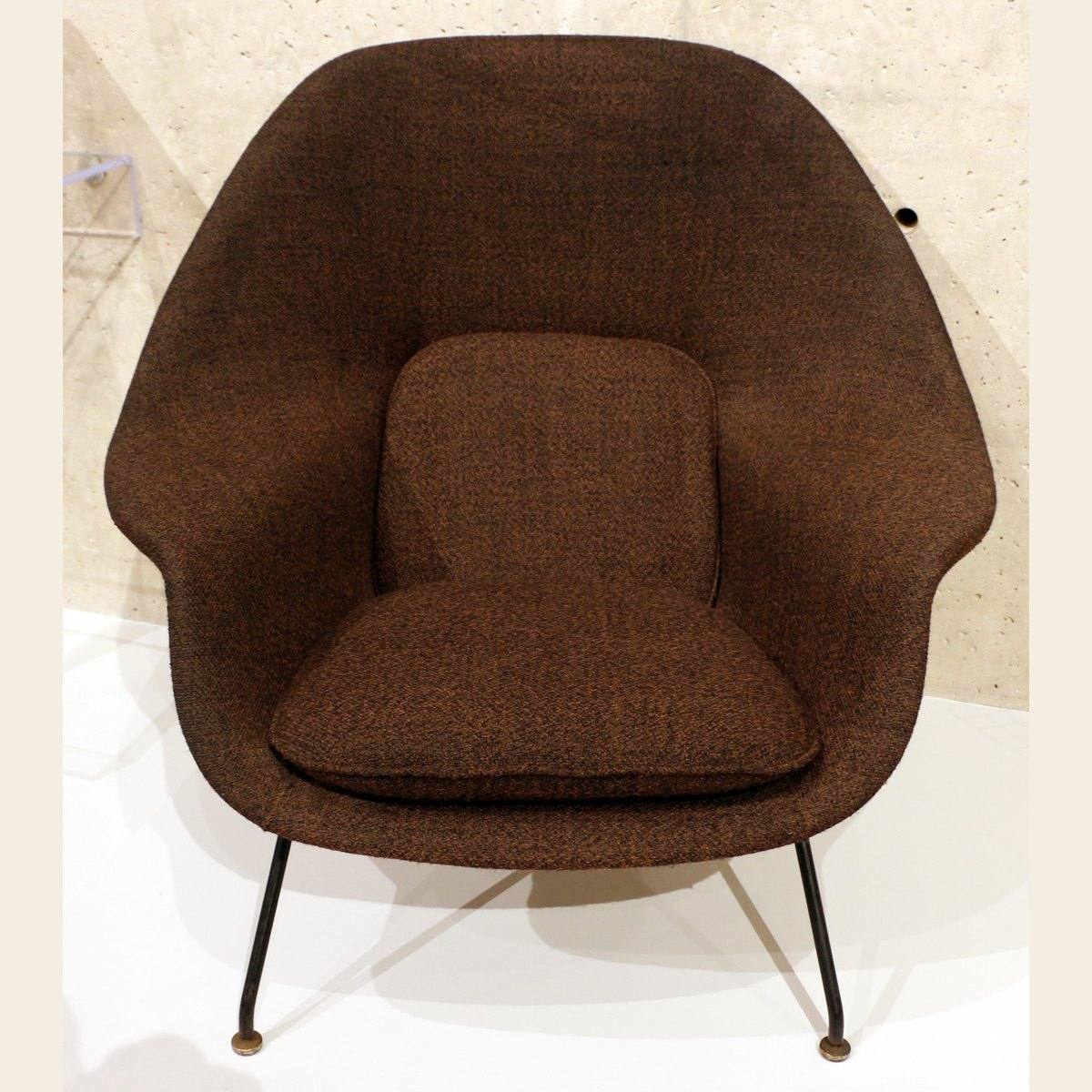 The Womb chair by Eero Saarinen, photographed in a museum collection
