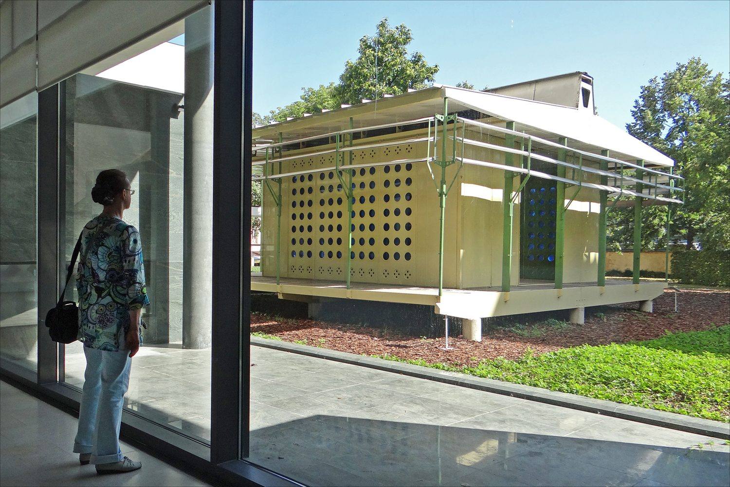 The Centre Pompidou's Brazzaville house installed at the Musée des beaux-arts de Nancy