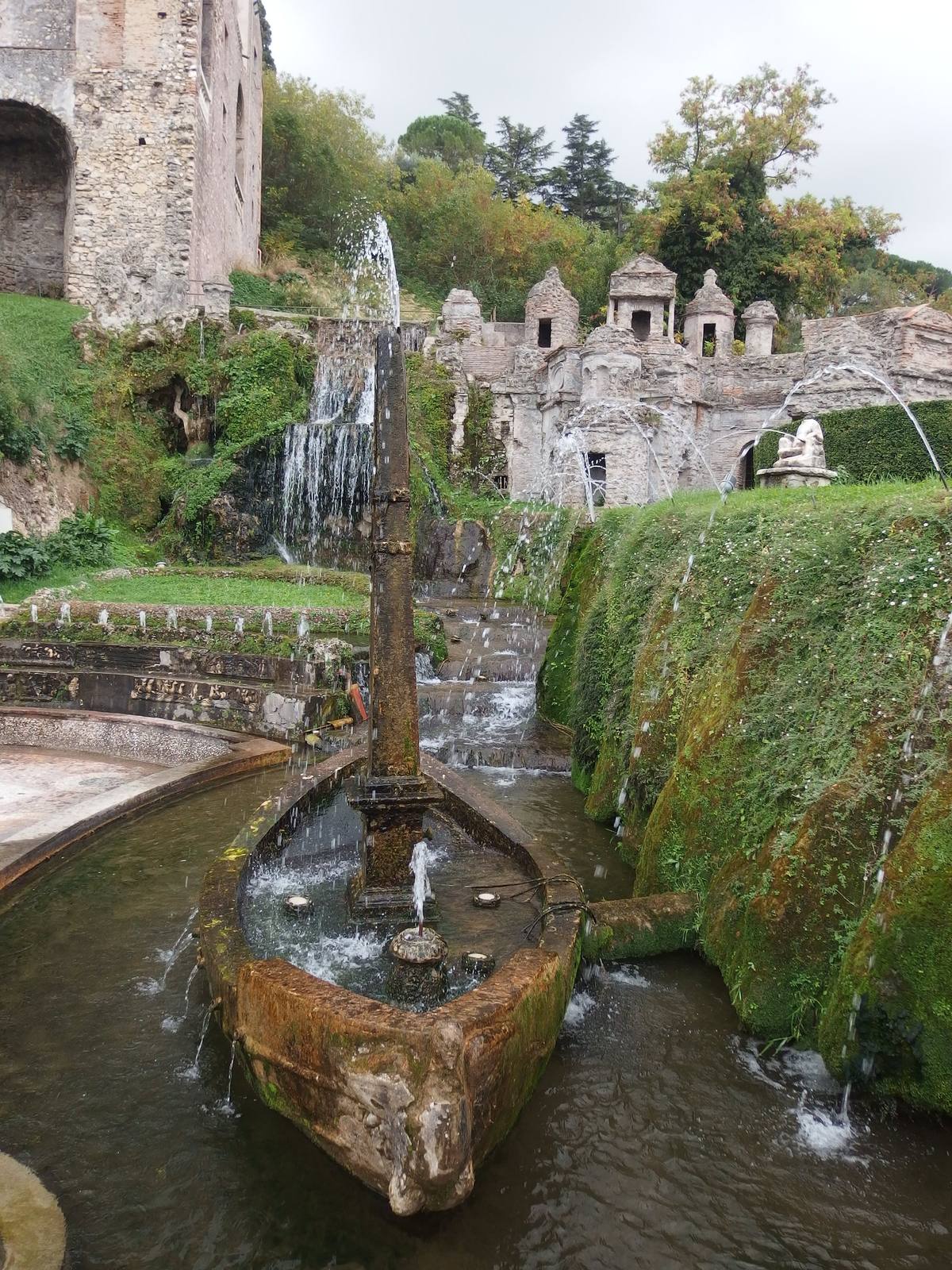 Villa d'Este, Tivoli, the Fontana della Rometta and the water gardens